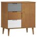 Buffet MOLDE Marron 76,5x40x80 cm Bois massif de pin - Photo n°1