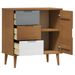 Buffet MOLDE Marron 76,5x40x80 cm Bois massif de pin - Photo n°5