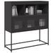 Buffet noir 100,5x39x107 cm acier laminé à froid - Photo n°1