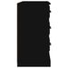 Buffet noir 104,5x35,5x67,5 cm bois d'ingénierie - Photo n°5