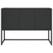 Buffet Noir 105x35x75 cm Acier - Photo n°1