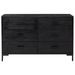 Buffet Noir 110x35x70 cm Bois de pin massif - Photo n°3