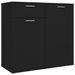 Buffet Noir 80x36x75 cm - Photo n°1