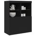 Buffet noir 81x37x100 cm bois d'ingénierie - Photo n°1