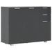 Buffet Noir brillant 107 x 35 x 76 cm - Photo n°1