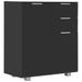 Buffet Noir brillant 71 x 35 x 76 cm - Photo n°1