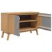 Buffet OLDEN gris et marron 114x43x73,5 cm bois massif de pin - Photo n°7