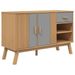 Buffet OLDEN gris et marron 114x43x73,5 cm bois massif de pin - Photo n°1