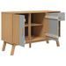 Buffet OLDEN gris et marron 114x43x73,5 cm bois massif de pin - Photo n°7