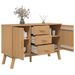 Buffet OLDEN marron 114x43x73,5 cm bois massif de pin - Photo n°6