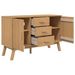 Buffet OLDEN marron 114x43x73,5 cm bois massif de pin - Photo n°7