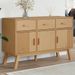 Buffet OLDEN marron 114x43x73,5 cm bois massif de pin - Photo n°2