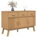 Buffet OLDEN marron 114x43x73,5 cm bois massif de pin - Photo n°5