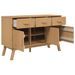 Buffet OLDEN marron 114x43x73,5 cm bois massif de pin - Photo n°7