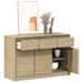 Buffet SAUDA chêne 114x43x75,5 cm bois massif de pin - Photo n°1