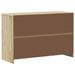 Buffet SAUDA chêne 114x43x75,5 cm bois massif de pin - Photo n°6