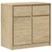 Buffet SAUDA chêne 80x43x75,5 cm bois massif de pin - Photo n°2