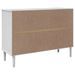 Buffet SENJA aspect rotin blanc 112x40x80cm bois massif de pin - Photo n°8