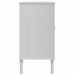 Buffet SENJA aspect rotin blanc 112x40x80cm bois massif de pin - Photo n°7