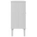 Buffet SENJA aspect rotin blanc 80x35x80 cm bois massif de pin - Photo n°7