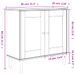 Buffet SENJA aspect rotin blanc 80x35x80 cm bois massif de pin - Photo n°10