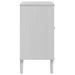 Buffet SENJA aspect rotin blanc 80x40x80 cm bois massif de pin - Photo n°7