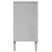 Buffet SENJA aspect rotin blanc 80x40x80 cm bois massif de pin - Photo n°7