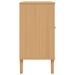 Buffet SENJA aspect rotin marron 112x40x80cm bois massif de pin - Photo n°7