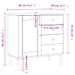 Buffet SENJA aspect rotin marron 80x40x80 cm bois massif de pin - Photo n°10