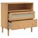 Buffet SENJA aspect rotin marron 80x40x80 cm bois massif de pin - Photo n°6