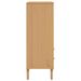 Buffet SENJA aspect rotin marron 90x40x112cm bois massif de pin - Photo n°7