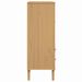 Buffet SENJA aspect rotin marron 90x40x112cm bois massif de pin - Photo n°7