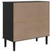 Buffet SENJA aspect rotin noir 80x35x80 cm bois massif de pin - Photo n°8