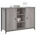 Buffet sonoma gris 100x35x70 cm bois d'ingénierie - Photo n°3