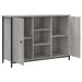 Buffet sonoma gris 100x35x70 cm bois d'ingénierie - Photo n°5