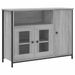 Buffet sonoma gris 100x35x75 cm bois d'ingénierie - Photo n°1