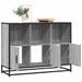 Buffet sonoma gris 100x35x76 cm bois d'ingénierie - Photo n°1