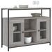 Buffet sonoma gris 100x35x80 cm bois d'ingénierie - Photo n°3