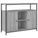 Buffet sonoma gris 100x35x80 cm bois d'ingénierie - Photo n°1