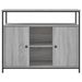 Buffet sonoma gris 100x35x80 cm bois d'ingénierie - Photo n°6