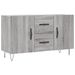 Buffet sonoma gris 100x36x60 cm bois d'ingénierie - Photo n°1