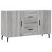 Buffet sonoma gris 100x36x60 cm bois d'ingénierie - Photo n°1