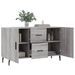 Buffet sonoma gris 100x36x60 cm bois d'ingénierie - Photo n°4