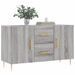 Buffet sonoma gris 100x36x60 cm bois d'ingénierie - Photo n°3