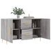 Buffet sonoma gris 100x36x60 cm bois d'ingénierie - Photo n°4