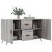 Buffet sonoma gris 100x36x60 cm bois d'ingénierie - Photo n°4