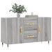 Buffet sonoma gris 100x36x60 cm bois d'ingénierie - Photo n°3