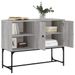 Buffet sonoma gris 100x40x79,5 cm bois d'ingénierie - Photo n°4