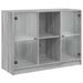 Buffet sonoma gris 102x37x75,5 cm bois d'ingénierie - Photo n°1
