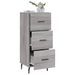 Buffet Sonoma gris 34,5x34x90 cm Bois d'ingénierie - Photo n°4